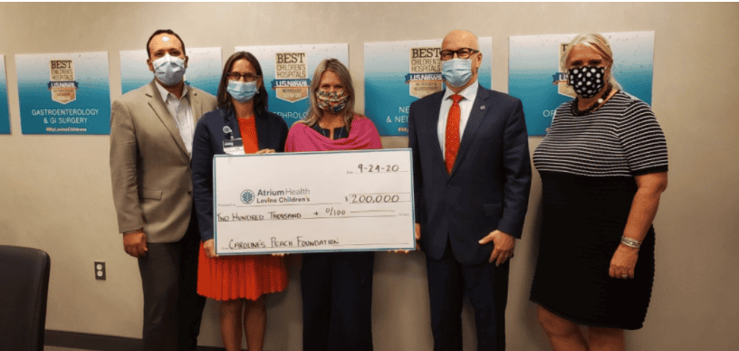 Featured image for “Caroline’s PEACH Foundation Donates $200,000 to Underwrite DIPG Treatment”