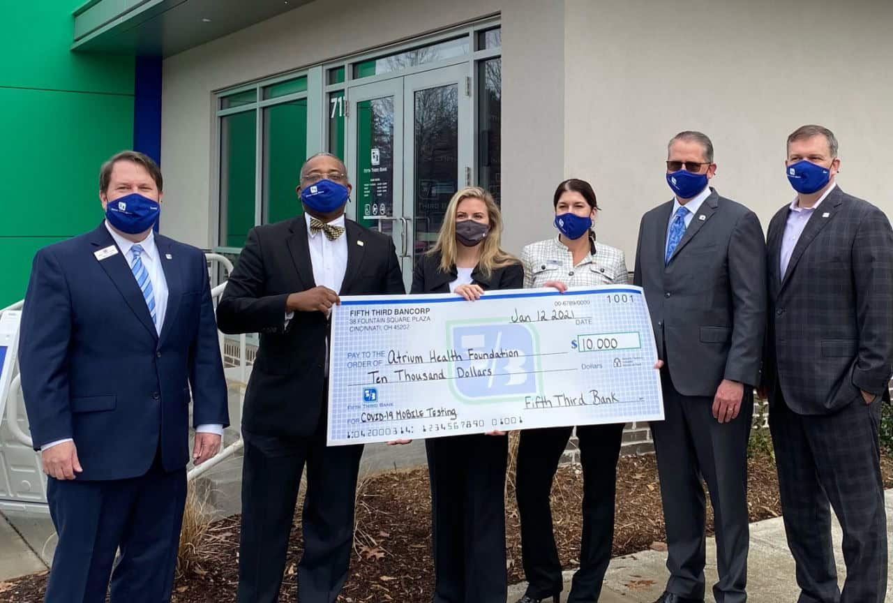 Featured image for “Fifth Third Bank Supports Atrium Health Foundation with Funds for Coronavirus Mobile Testing Center”