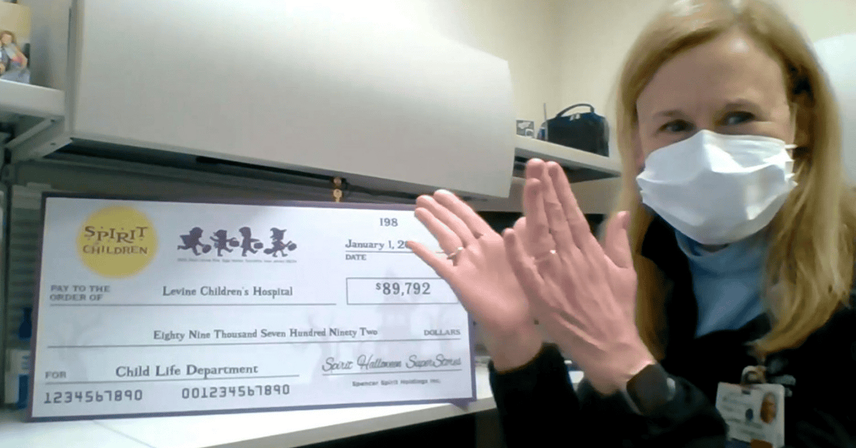 Featured image for “Spirit Halloween Gift to Support Levine Children’s Child Life Program”