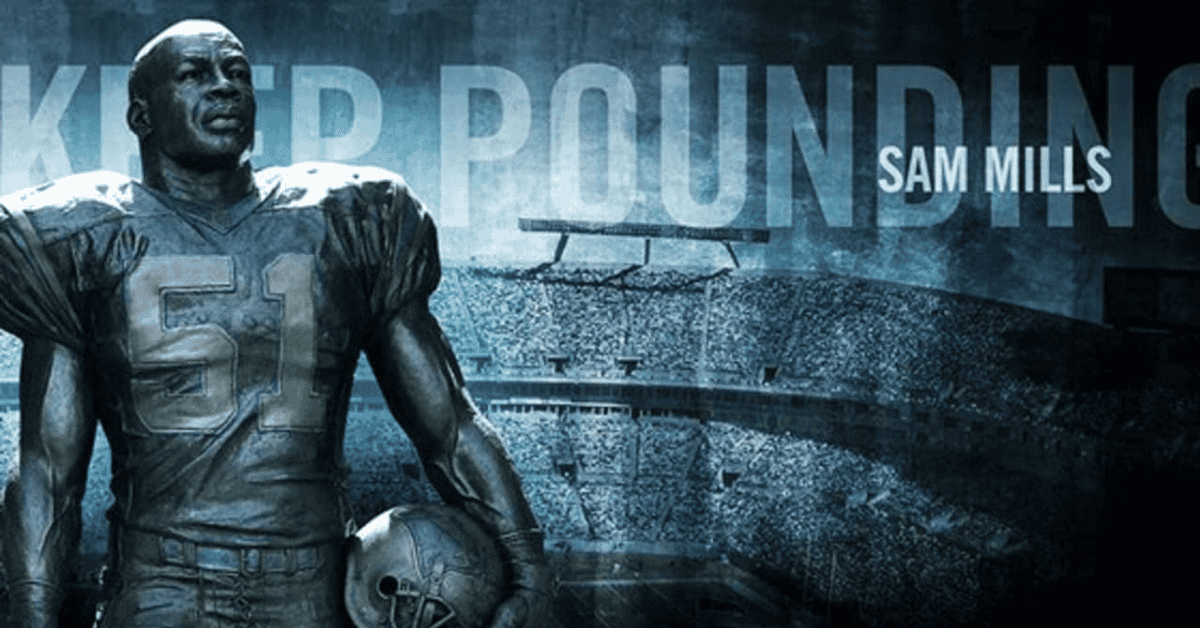 Featured image for “The Legacy of Sam Mills Jr. Lives on Through Keep Pounding”
