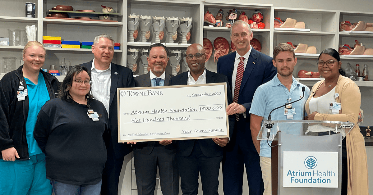 Featured image for “TowneBank Invests in Pathways to Health Care Careers”